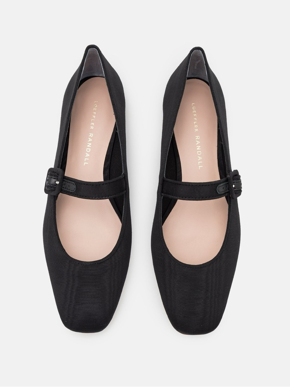 NWOB Loeffler Randall Ginger Black Moiré Mary Jane Ballet Flats